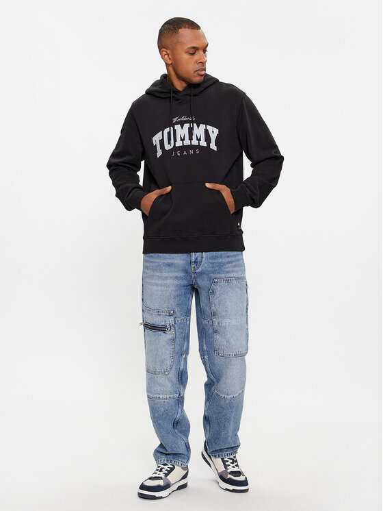 Tommy Jeans Tommy Jeans Felpa Varsity DM0DM18401 Nero Regular Fit