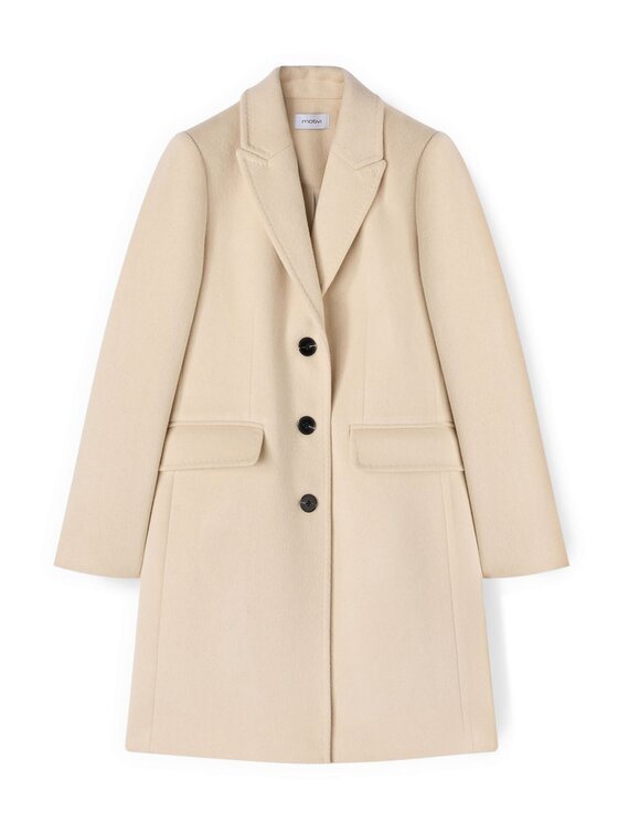 Motivi Motivi Cappotto invernale 0098Q000619N002 Bianco Regular Fit