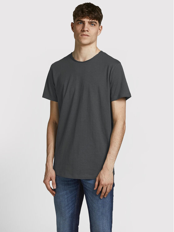 Jack&Jones Jack&Jones Тишърт Basher 12182498 Сив Regular Fit