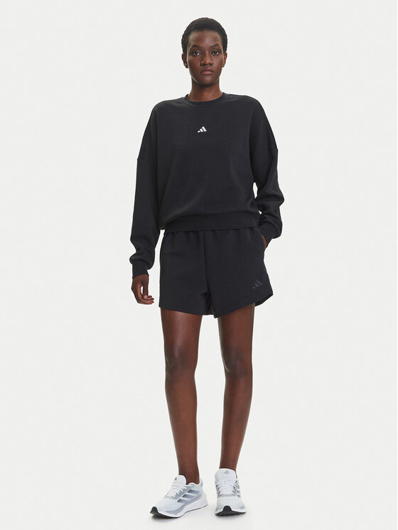 adidas adidas Світшот Essentials Small Logo Feelcozy JC5932 Чорний Loose Fit