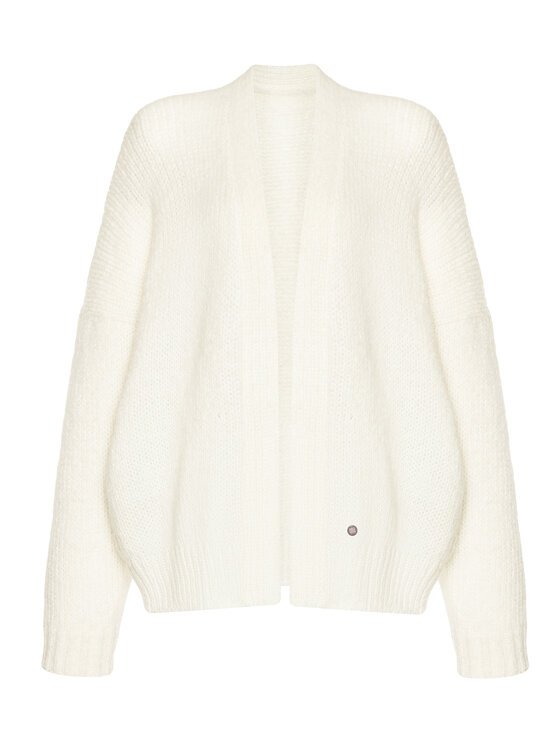 YOU by Tokarska YOU by Tokarska Kardigan akane Biały Regular Fit