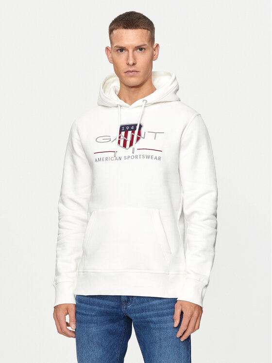 Gant Gant Sweatshirt Archive Shield 2047082 Écru Regular Fit