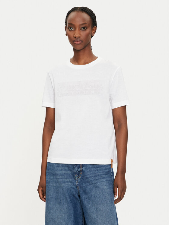 Max Mara Leisure Max Mara Leisure T-Shirt Tahiti 2426946038650 Bílá Regular Fit