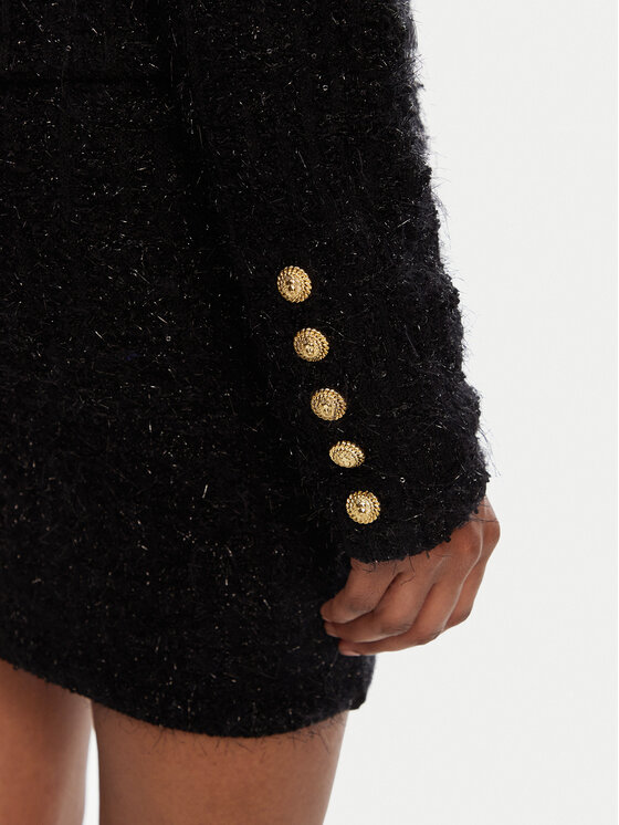 Balmain Balmain Kardigan DF1SK249KG43 Černá Regular Fit