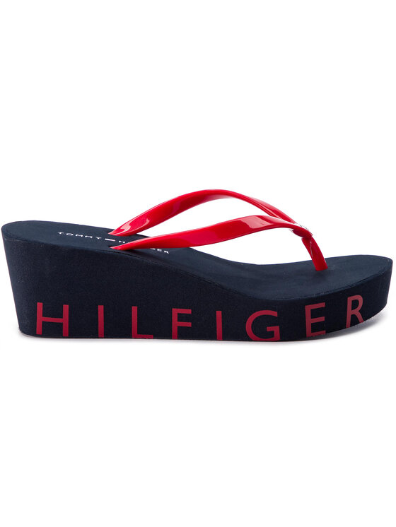 Tommy Hilfiger Tommy Hilfiger Infradito Wedge Beach Sandal FW0FW04057 Rosso
