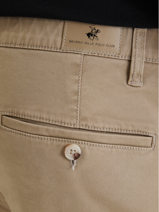 Beverly Hills Polo Club Beverly Hills Polo Club Riidest püksid W126-BHMTR-1066-39X Beež Regular Fit