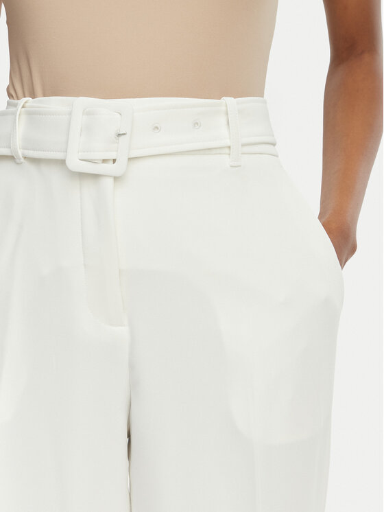 Guess Guess Stoffhose W6GB05 W1765 Weiß Regular Fit