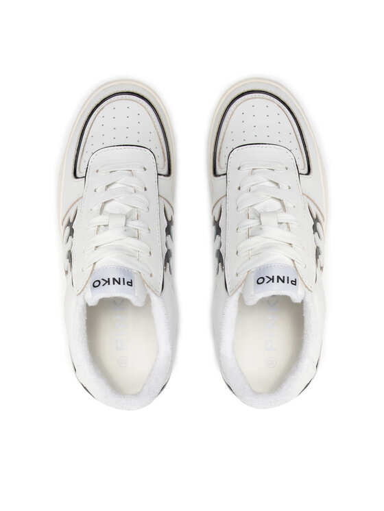 PINKO Pinko Laisvalaikio batai Bondy Basket Sneaker PE 22 BLKS1 1H210W Y84V Balta