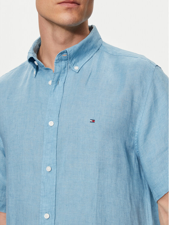 Tommy Hilfiger Tommy Hilfiger Πουκάμισο MW0MW35207 Μπλε Regular Fit