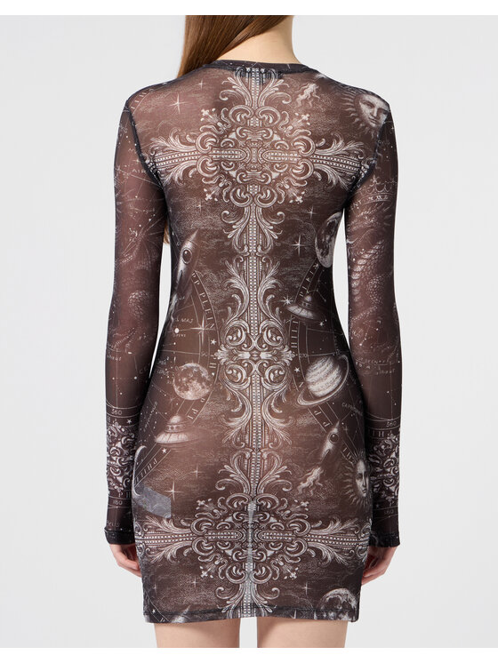 PHILIPP PLEIN PHILIPP PLEIN Večerné šaty 31066 Čierna Fitted Fit