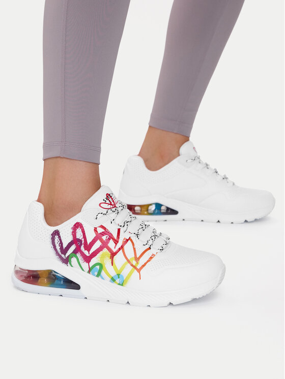 Skechers Skechers Sneakersy Uno 2 Floating Love 155521/WHT Biały