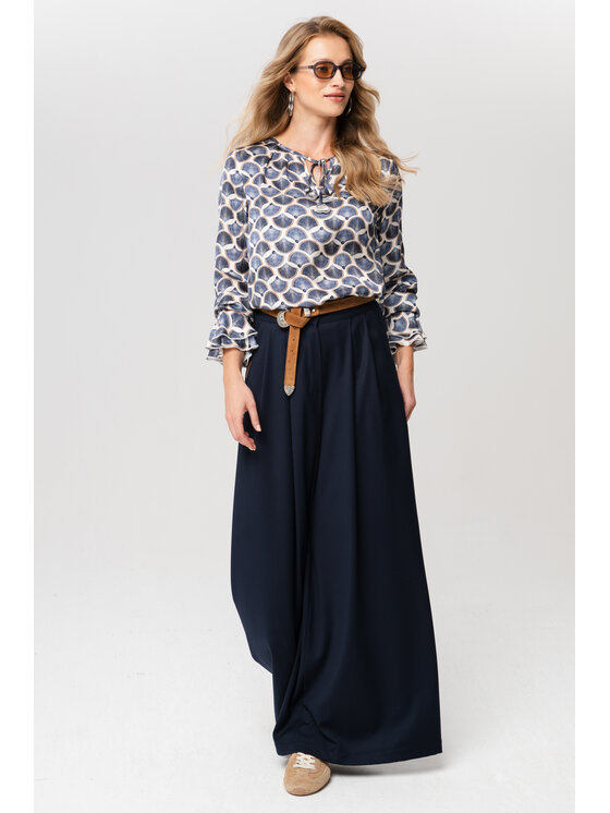 blue shadow blue shadow Bluzka Isa Granatowy Regular Fit