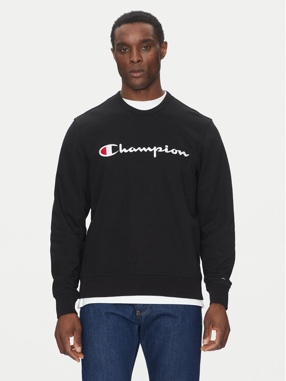 Champion Champion Pulóver 220727 Fekete Slim Fit