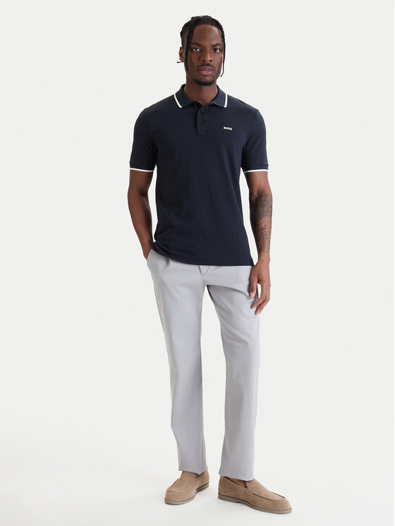 BOSS BOSS Tricou polo Parlay 190 50494697 Bleumarin Regular Fit