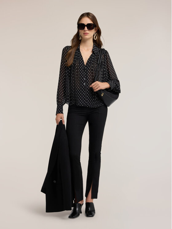 Motivi Motivi Koszula 5089Q001013N0Z3 Czarny Regular Fit