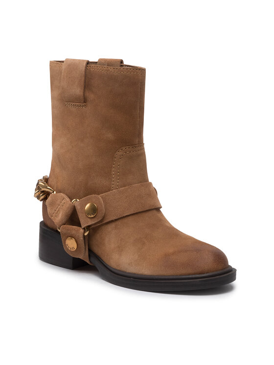 Guess Guess Kovbojská obuv Ruben FL7RUB SUE10 Hnědá