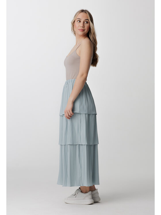 LAURELLA LAURELLA Sukňa 7SS028 Modrá Regular Fit