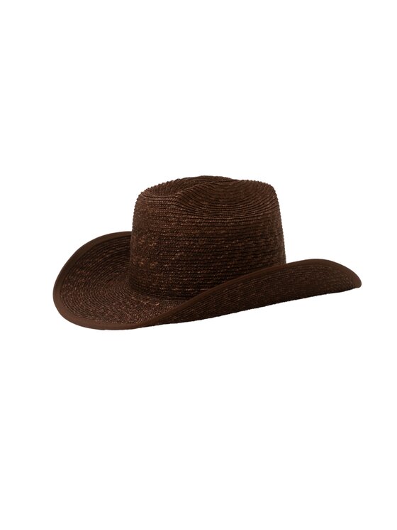 Paris+Hendzel Paris+Hendzel Kapelusz Dark Chocolate Cowboy Hat Small Brim Brązowy