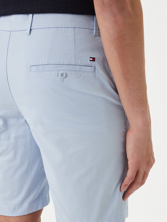 Tommy Hilfiger Tommy Hilfiger Szorty materiałowe Denton 9.5 MW0MW42351 Niebieski jasny Slim Fit