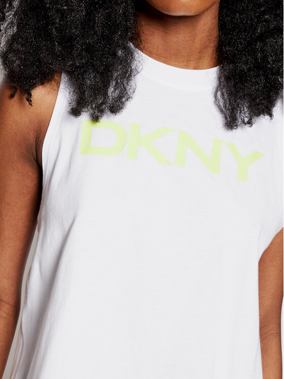 DKNY Sport DKNY Sport топ DP1T8084 Бял Relaxed Fit