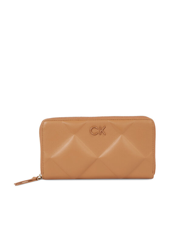 Calvin Klein Sieviešu maks Re-Lock Quilt Za Wallet Lg K60K610774 Brūns