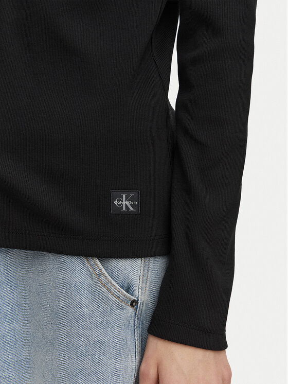 Calvin Klein Jeans Calvin Klein Jeans Bluse LV047G207G Schwarz Regular Fit