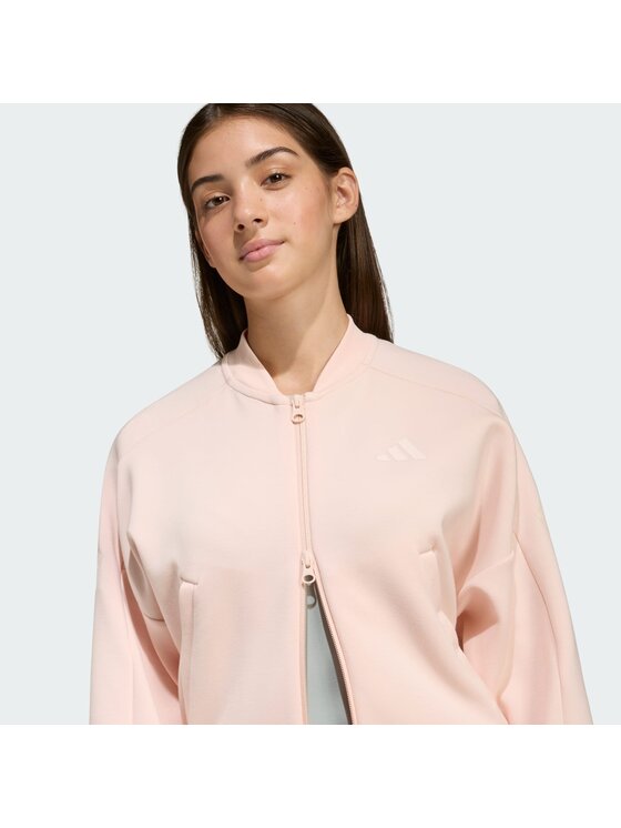 adidas adidas Bluza FUTURE ICONS 3 STRIPES FULL ZIP Różowy Loose Fit