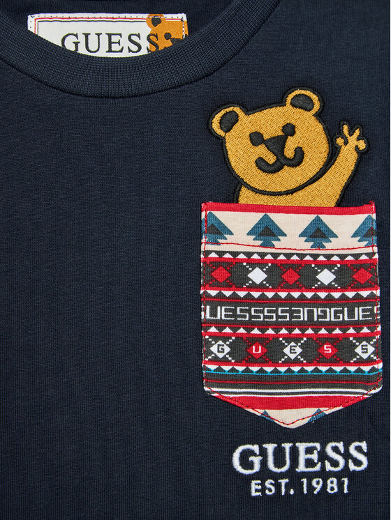 Guess Guess Blusa N3BI06 I3Z13 Blu scuro Regular Fit