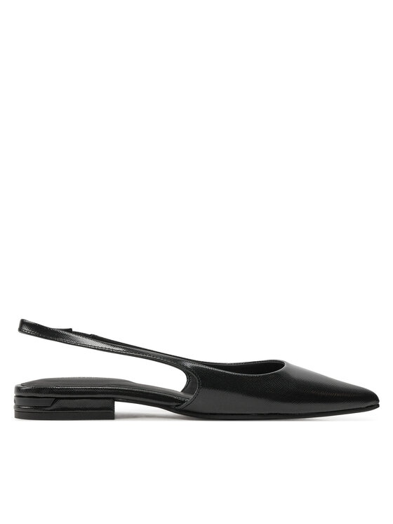 Calvin Klein Sandále Flat Slingback Pump Saff HW0HW02135 Čierna