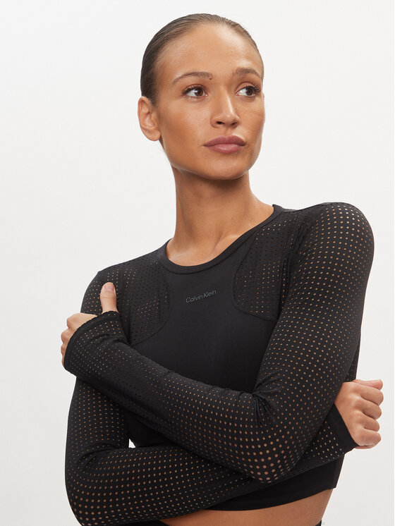 Calvin Klein Performance Calvin Klein Performance Тениска от техническо трико 00GWS4K261 Черен Slim Fit