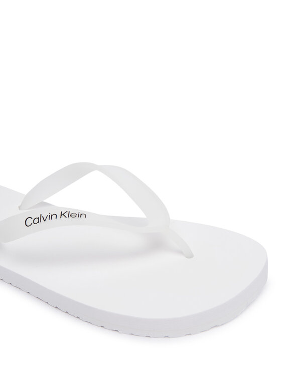 Calvin Klein Calvin Klein Čības uz pirksta Logo Strap HM0HM02105 Balts