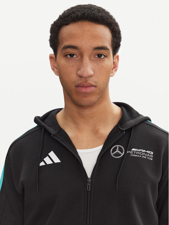 adidas adidas Majica dugih rukava Mercedes - AMG Petronas Formula One Team DNA JV5437 Crna Regular Fit