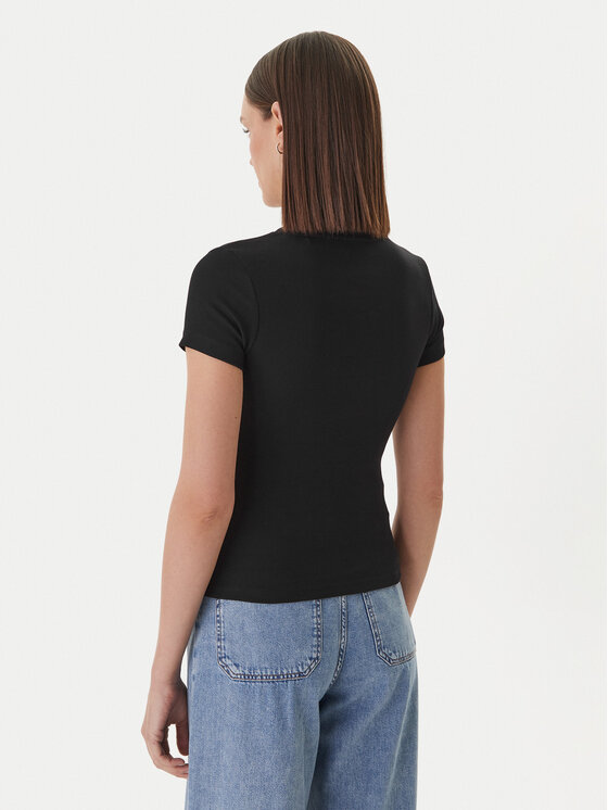 Guess Jeans Guess Jeans T-Shirt W6GPZ3 KA0H1 Μαύρο Slim Fit