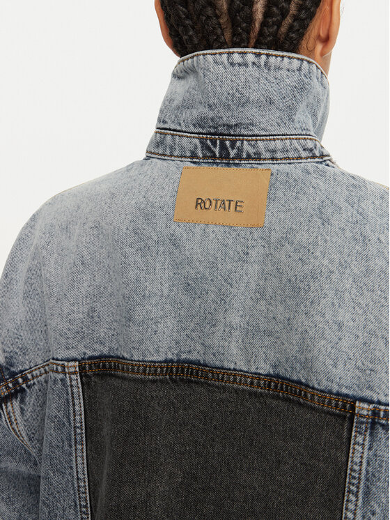 ROTATE ROTATE Kurtka jeansowa Mariana 1128221603 Niebieski Oversize