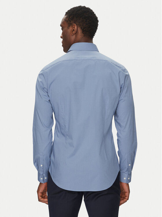 Calvin Klein Calvin Klein Košeľa Poplin Stretch Slim Shirt K10K108229 Modrá Slim Fit