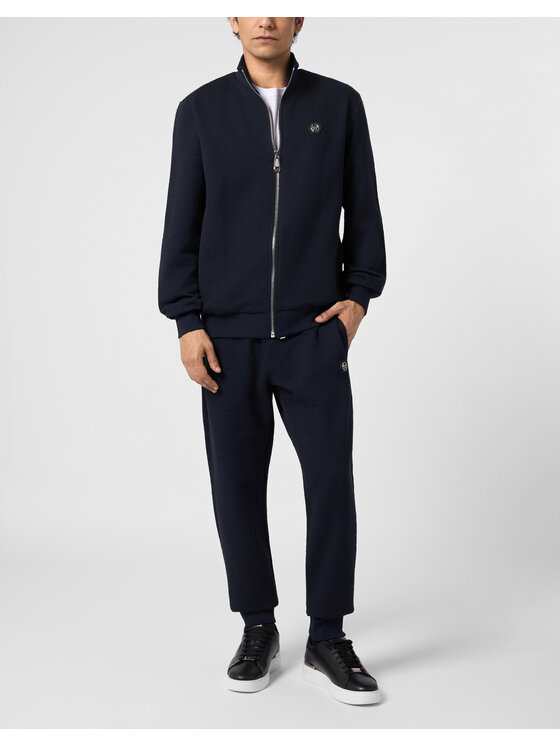 PHILIPP PLEIN PHILIPP PLEIN Spodnie dresowe 31121 Granatowy Jogger Fit