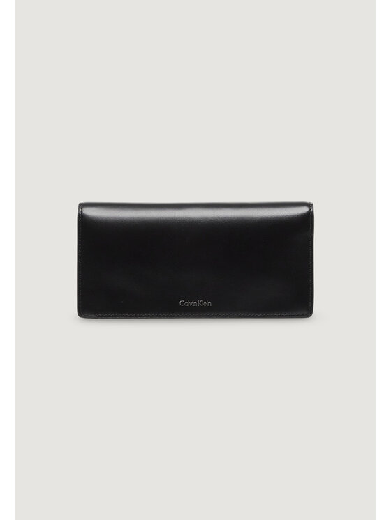 Calvin Klein Calvin Klein Portafoglio EMBLEM HW PEBBLE LONG BIFOLD Nero