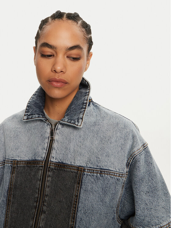 ROTATE ROTATE Kurtka jeansowa Mariana 1128221603 Niebieski Oversize