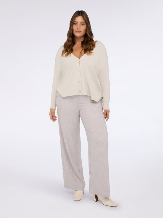 Fiorella Rubino Fiorella Rubino Maglione M029E002015N011 Crema Boxy Fit