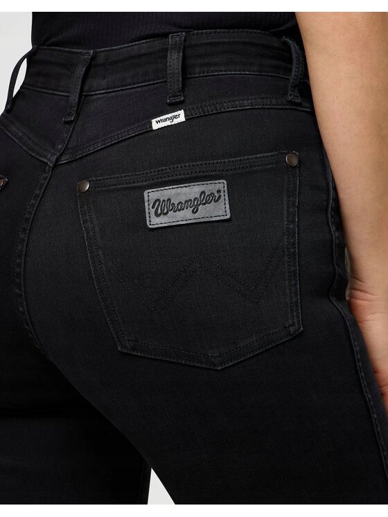 Wrangler Wrangler Jeansy Straight 658 Czarny Straight Fit