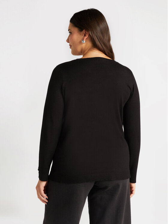 Fiorella Rubino Fiorella Rubino Sweter M409L007770N033 Czarny Regular Fit