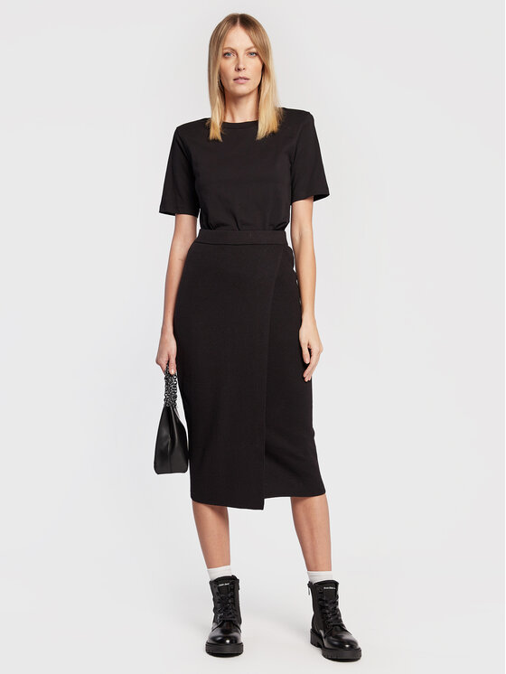 Gonna a matita K20K204849 Nero Slim Fit