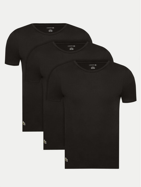 Lacoste Lacoste Set 3 majic TH9007 Črna Slim Fit