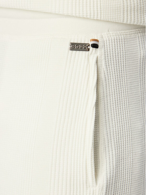 BOSS BOSS Pantaloncini sportivi Structure Shorts 50540581 Crema Regular Fit