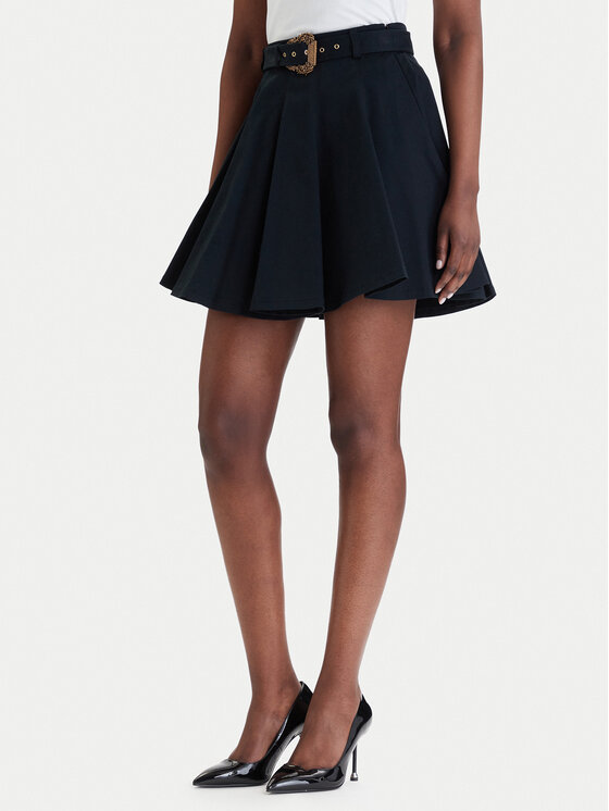 Versace Jeans Couture Versace Jeans Couture Плисирана пола 80HAE801 N0715 Черен Regular Fit