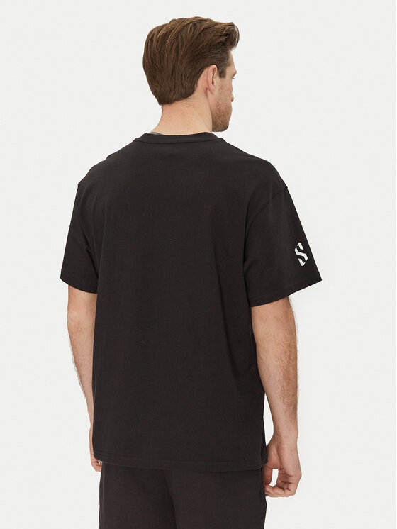 Puma Puma T-Shirt Scoot Purple Lab 631669 Czarny Regular Fit