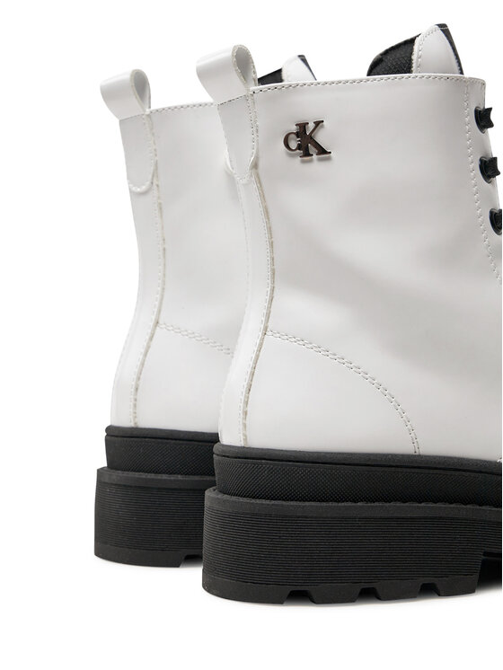 Calvin Klein Jeans Calvin Klein Jeans Trapery Lace-Up Bootie V4A5-81031-1453 S Biały
