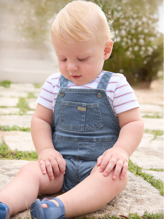 Mayoral Mayoral Set T-Shirt und Latzhose 1623 Blau Regular Fit