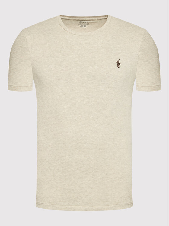 Polo Ralph Lauren Polo Ralph Lauren T-Shirt 710671438203 Béžová Slim Fit