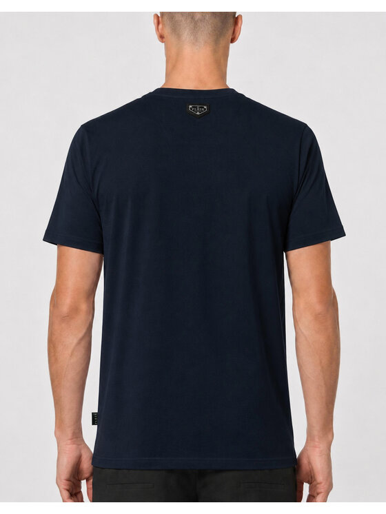 PHILIPP PLEIN PHILIPP PLEIN T-Shirt 31116 Granatowy Regular Fit